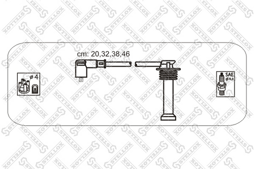 STELLOX 10-38143-SX Комплект проводов зажигания