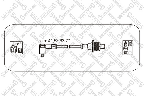 STELLOX 10-38155-SX Комплект проводов зажигания