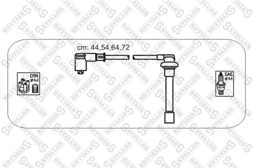 STELLOX 1038167SX Комплект проводов! Honda Accord 1.8-2.3 96>/Civic 1.5/1.6 97>