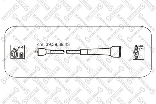 STELLOX 10-38401-SX Комплект проводов зажигания