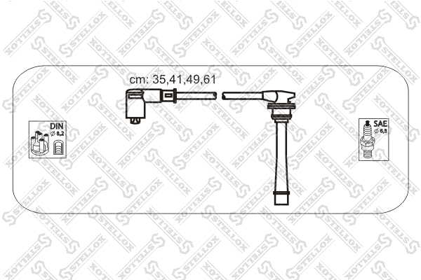 STELLOX 1038412SX Комплект проводов зажигания