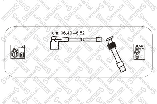 STELLOX 1038460_SX Комплект проводов зажигания