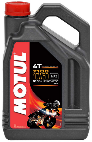 MOTUL 104098 Motul 10W50 7100 4T (4L) JASO MA2 масло моторное! для мотоциклов API: SN, 100% синтетическое