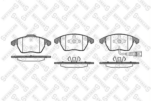 STELLOX 1041 001B-SX Комплект тормозных колодок, дисковый тормоз