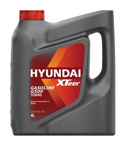 HYUNDAIXTEER 1041044 XTEER масло XTEER GASOLINE п/с G500 10W40 SL 4Л, корея