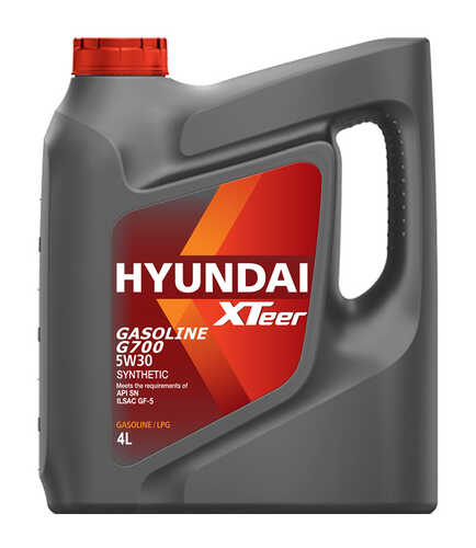 HYUNDAIXTEER 1041135 HYUNDAI XTEER GASOLINE G700 5W30 4 л, API SN ILSAC GF-5, SYNTHETIC, моторное масло синтетическое;Масло моторное HYUNDAI XTEER Gasoline G700 5W30 синтетика 5W-30 4 л.