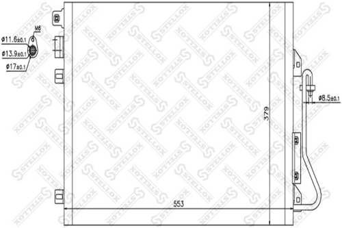 STELLOX 10-45044-SX Конденсатор, кондиционер