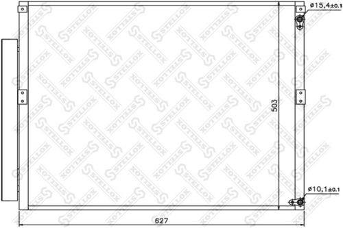 STELLOX 10-45528-SX Радиатор кондиционера! Toyota 4 Runner/Land Cruiser ##J120 all 03>