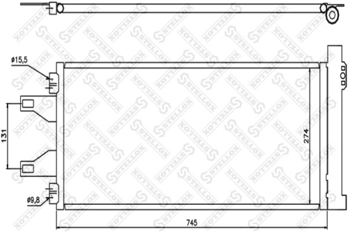 STELLOX 1045548SX Радиатор кондиционера! Fiat Ducato, Peugeot Boxer all 06>