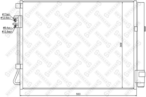 STELLOX 10-45714-SX Конденсатор, кондиционер