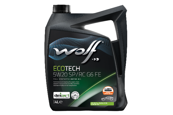 WOLF 1047277 Масло моторное ECOTECH 5W20 SP/RC G6 FE 4L =8331046