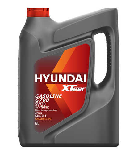 HYUNDAIXTEER 1061135 Gasoline G700 5W30 (6L) масло моторн.! синт. API SP, ILSAC GF-5, GF-6