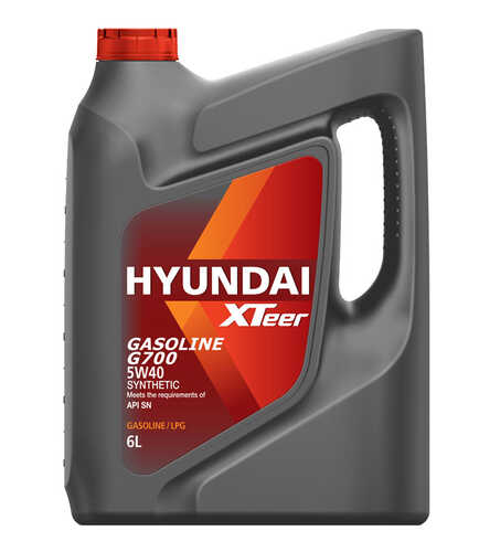 HYUNDAIXTEER 1061136 Масло моторное XTeer Gasoline G700 SN 5w40, 6л