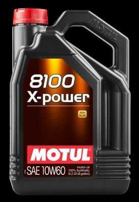 MOTUL 106144 Масло моторное 10W60 5Л синтетика 8100 X-POWER A3/B4, SN/CF (10009193/0311