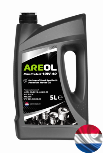 AREOL 10W40AR001 Max Protect 10W40 (5L) масло моторное! полусинт. acea A3/B3,API SL/CF,MB 229.1,VW 501.01/505.00