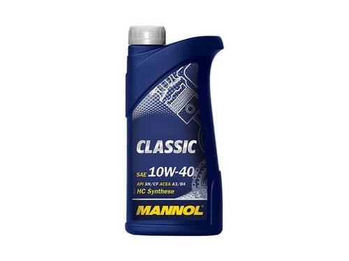 MANNOL 1100 7501 CLASSIC SAE 10W40 1 л. полусинтетическое масло 10W-40;7501 CLASSIC 10W40 1 л. полусинтетическое моторное масло 10W-40