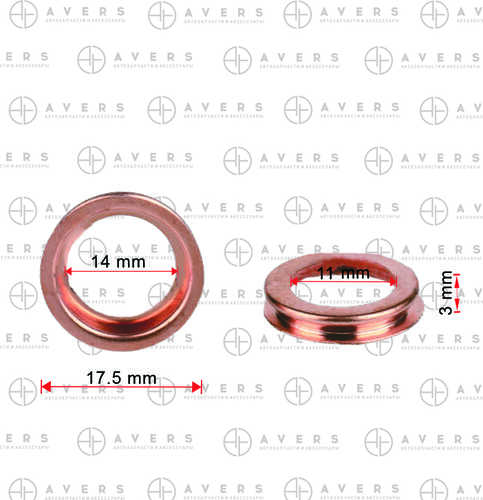 AVERS 1102601M02 Кольцо уплотнительное