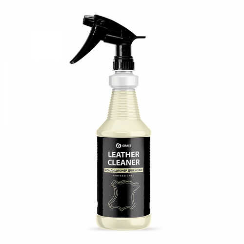 GRASS 110356 Очиститель-кондиционер кожи! 'Leather Cleaner' проф. линейка (флакон 1л);Средство для ухода за кожей Leather Cleaner крем-кондиционер для очистки изделий из натур. и искуст.