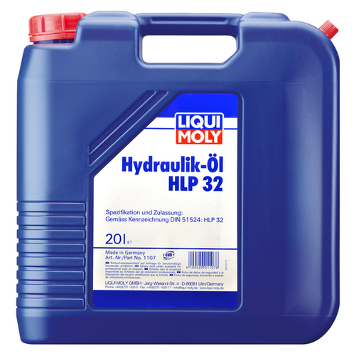 LIQUIMOLY 1107 LIQUI MOLY мин. гидр. масло HYDRAULIKOIL HLP 32 (20Л)