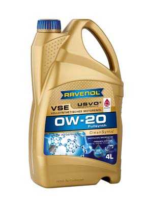 RAVENOL 1111112004 Масло моторное 0W-20 4л VSE (синтетика+ПАО)