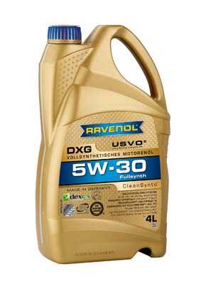 RAVENOL 1111124-004 Моторное масло 5W-30 4л DXG (синтетика+ПАО)