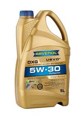 RAVENOL 1111124-005 Моторное масло 5W-30 5л DXG (синтетика+ПАО)