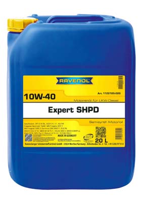 RAVENOL 1122105020 Масло моторное 10W-40 20Л EXPERT SHPD (ПОЛУСИНТЕТИКА)