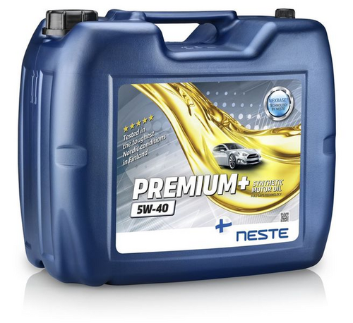 NESTE 116520 1165 20 масло моторное PREMIUM+ 5W-40 20 л синтетическое