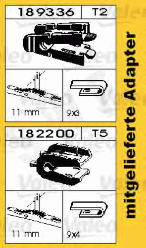 SWF 116606 TS017 щетка 550/22' Spoiler Audi 100/A6/A8, Peugeot 605, Renault Megane 96>