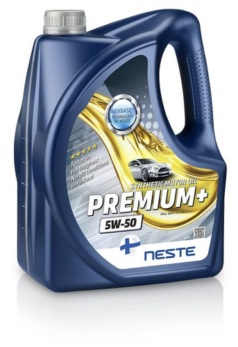 NESTE 116645 1166 45 масло моторное PREMIUM+ 5W-50 4 л синтетическое