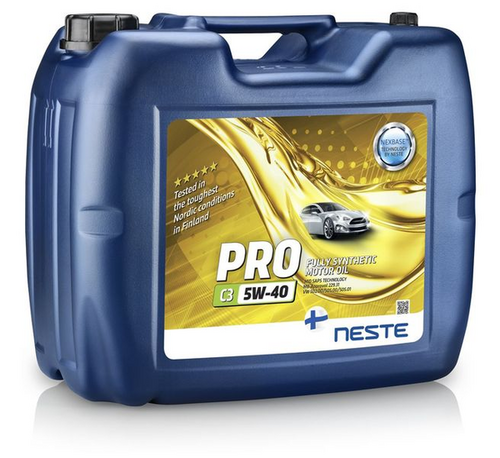 NESTE 117320 1173 20 масло моторное PRO C3 5W-40 20 л полностью синтетическое