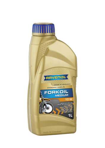 RAVENOL 118210400101999 Вилочное масло FORKOIL MEDIUM 10W (1Л) NEW, германия