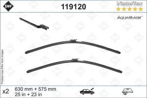 SWF 119120 Щетки стеклоочистителя комплект! Aquablade, с подогр. 580/23'+630/25' MB W222/A217/C217 14>