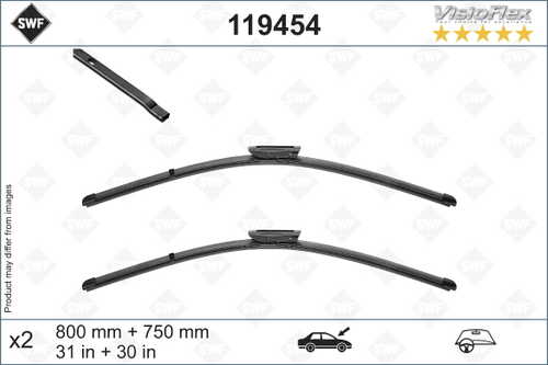 SWF 119454 Щетки плоск. комплект 800/32'+750/30' Citroen C4 Picasso/Grand Picasso 06>