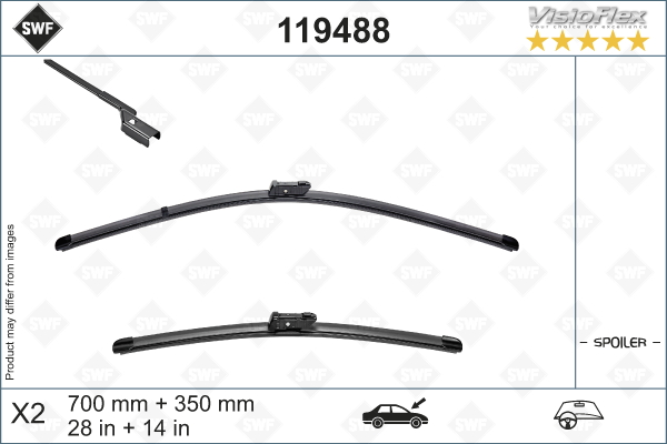 SWF 119488 Щетки стеклоочистителя бескаркасные