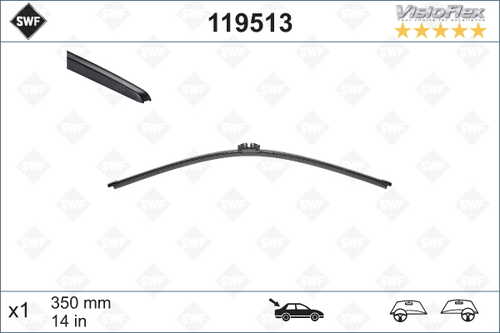 SWF 119513 3 397 008 192 щетка плоск. 350/14' Volvo V70/XC70 07> (задн)