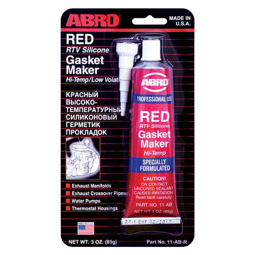 ABRO 11-AB Герметик силиконовый! красный 85 г;Герметик-прокладок красный 85г. (США)