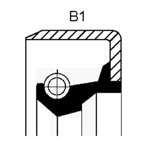 CORTECO 12011340B Сальник коленвала зад. 85x105x10Toyota Camry 2.2 96-01/Celica 1.8 99>/Rav4 2.0 96-00,MB,RVI