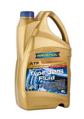 RAVENOL 1211115004 Масло трансмиссионное ATF J2/S 4л (синтетика)