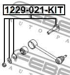 FEBEST 1229021KIT Болт с эксцентриком ремкомплект