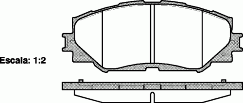 REMSA 1232.00 Комплект тормозных колодок, дисковый тормоз