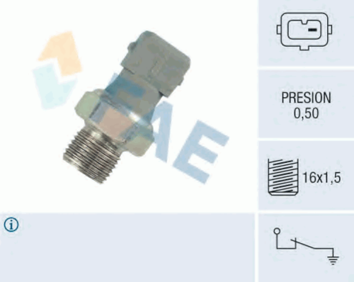 FAE 12460 Датчик давления масла! Peugeot 306-806/Boxer 1.8-2.5i/1.9D/2.5D/DT/DTiC 92>