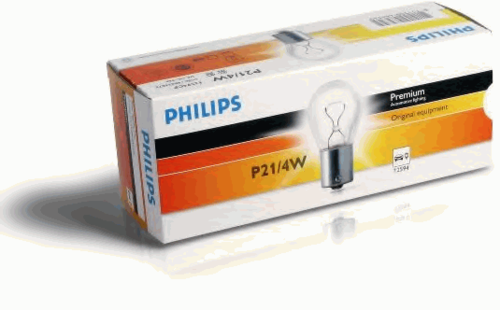 PHILIPS 12594 CP Лампа! (21/4W) 12V BAZ15d габарит/стоп сигнал