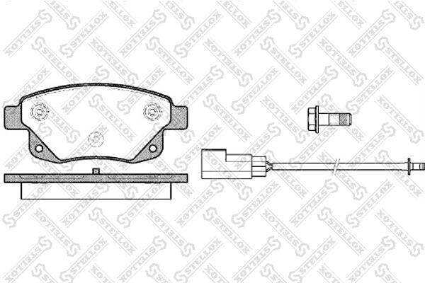 STELLOX 1263002SX 1263 002-SX 1252 02 колодки дисковые з. Ford Transit/Tourneo Connect 2.2TDCi/2.4TDCi/2.3 16V 06>