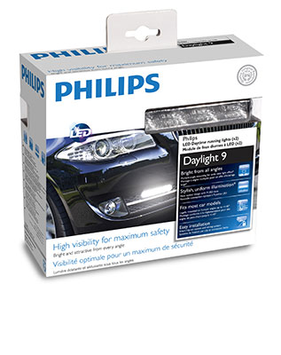 PHILIPS 12831WLEDX1 Лампа! светодиодная дневного света 12V LED Dailyght 9 (комплект 2 шт)