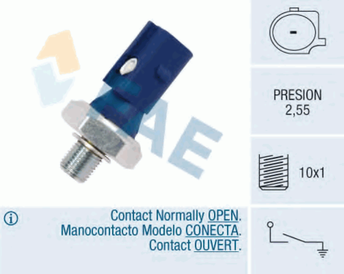 FAE 12875 Датчик давления масла