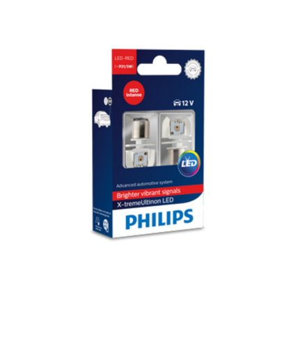 PHILIPS 12899RX2 Комплект ламп! светодиодные (P21/5W) 12V X-TremeUltinon LED, красные, 2шт