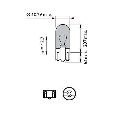 PHILIPS 12961WVUB2 Комплект ламп накаливания 2 шт. W5W