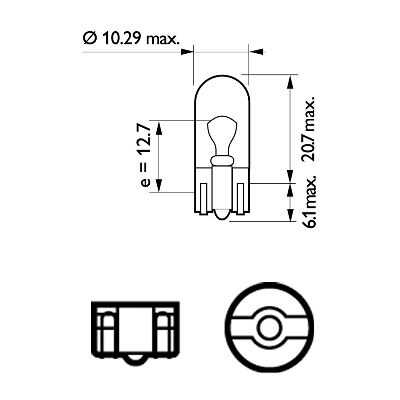 PHILIPS 12961XVPB2 Комплект ламп! W5W 12961 XVP 12V B2 X-tremeVision Pro150