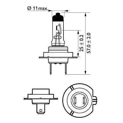 PHILIPS 12972LLECOS2 Лампа! (H7) 55W 12V PX26D галогенная увеличенный срок службы LongLife EcoVision